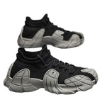Damen Designer Sneaker mit hohem Kragen und textilförmiger Struktur