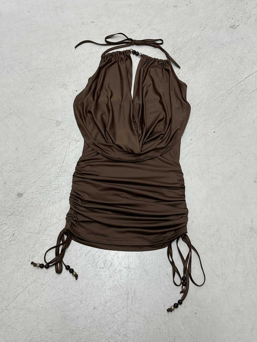 Damen Wickeltop mit tiefem V-Ausschnitt und verstellbaren Trägern R&B