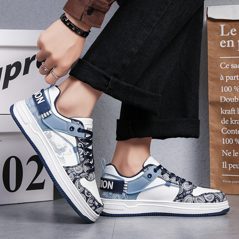 Damen Sneakers mit kunstvoller Paisley-Musterung und atmungsaktiver Oberflächenstruktur