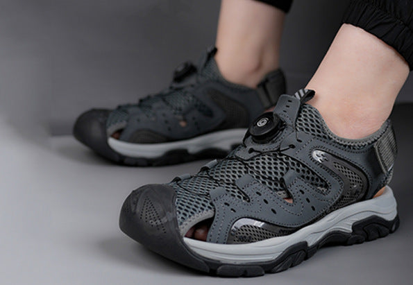 Damen Sportliche Wasserschuhe mit atmungsaktiver Mesh-Oberfläche und praktischer Schnellschnürung R&B