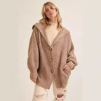 Damen Strickjacke mit eleganter Knopfakzentuierung und lässigem Schnitt R&B