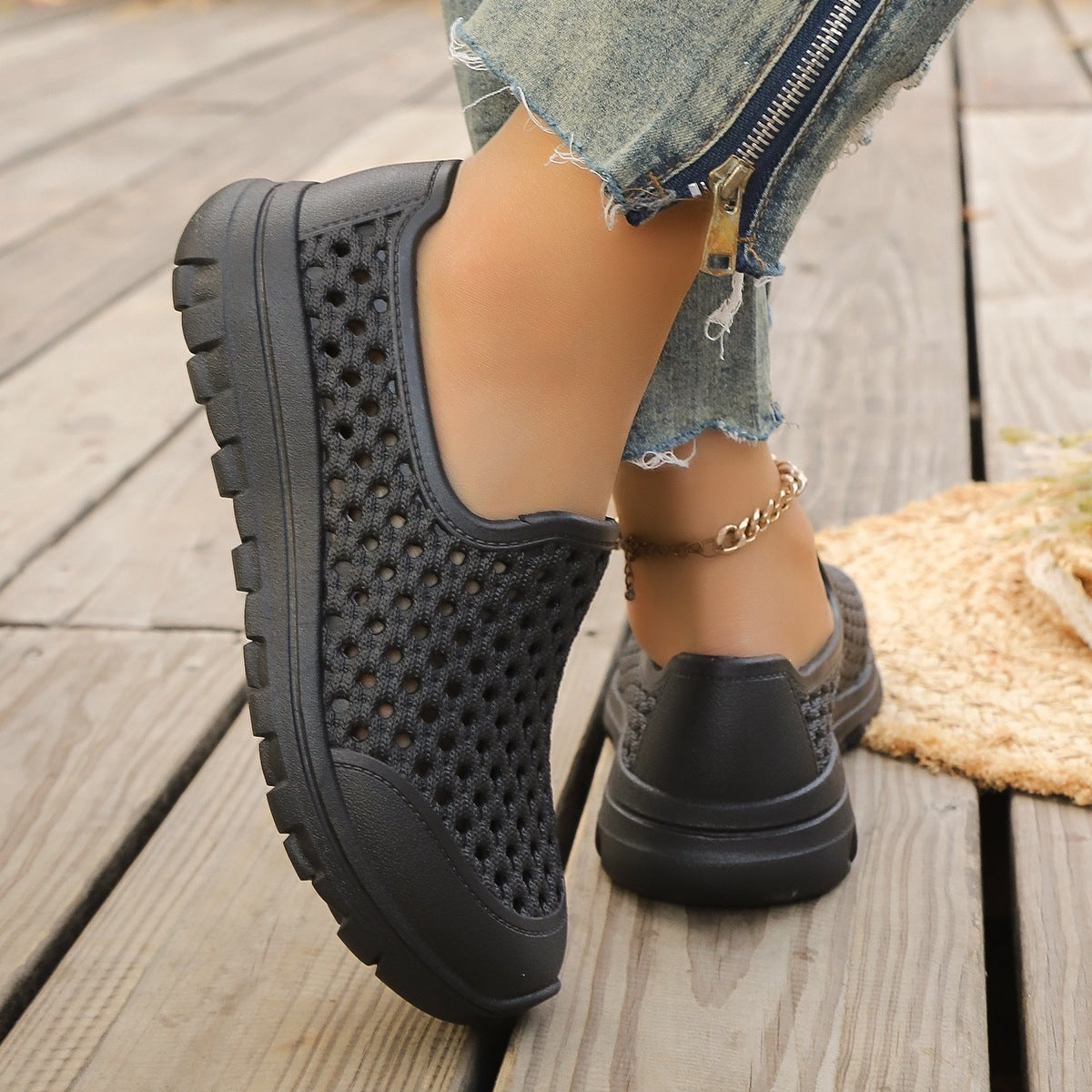 Damen atmungsaktive Freizeit Sneakers R&B