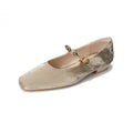 Damen Ballerinas mit edler Schnallenverzierung und luxuriösem Samtoberteil