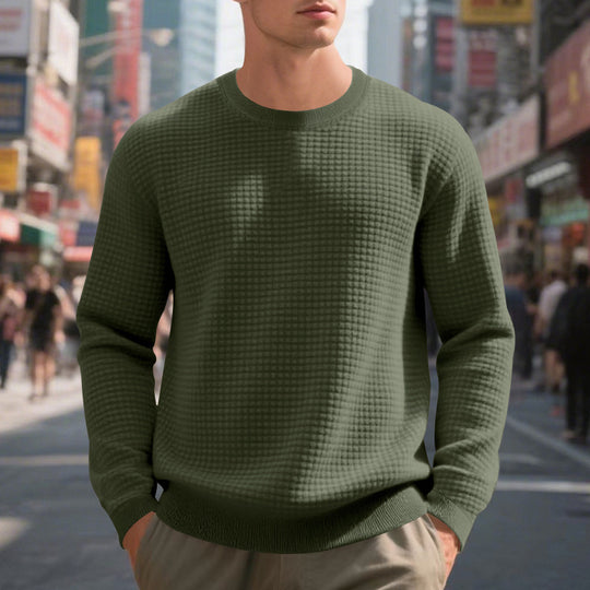 Herren Strickpullover mit strukturiertem Design und optimaler Passform R&B