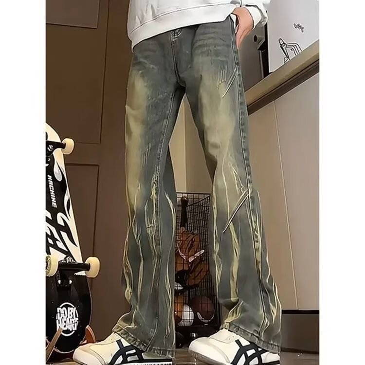Herren lässige baggy Jeans im used Look