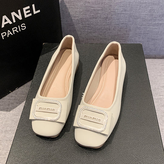 Damen Ballerinas mit elegantem Riemchen und komfortablem Fußbett R&B