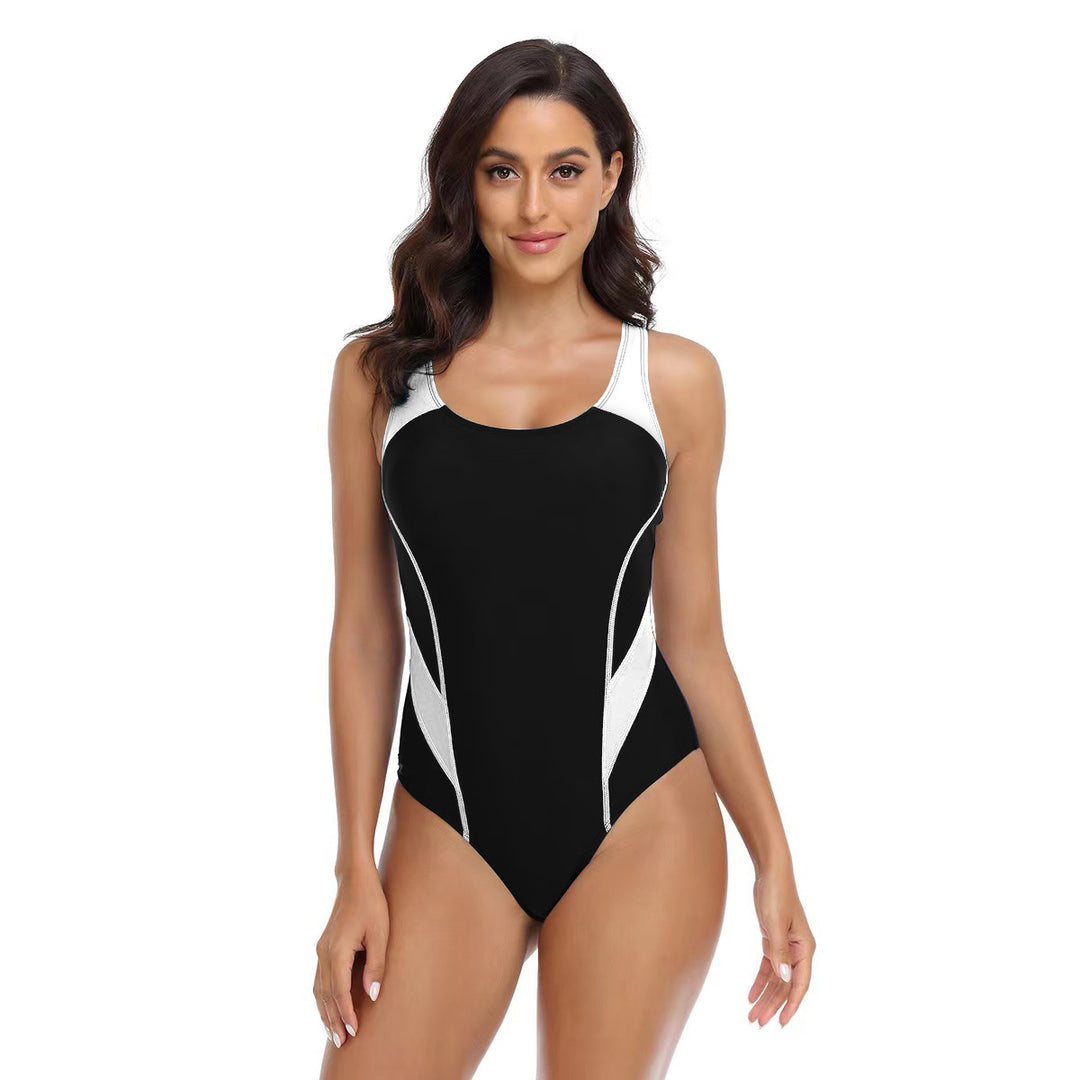 Damen Sportlicher Einteiler Badeanzug mit ergonomischem Schnitt R&B