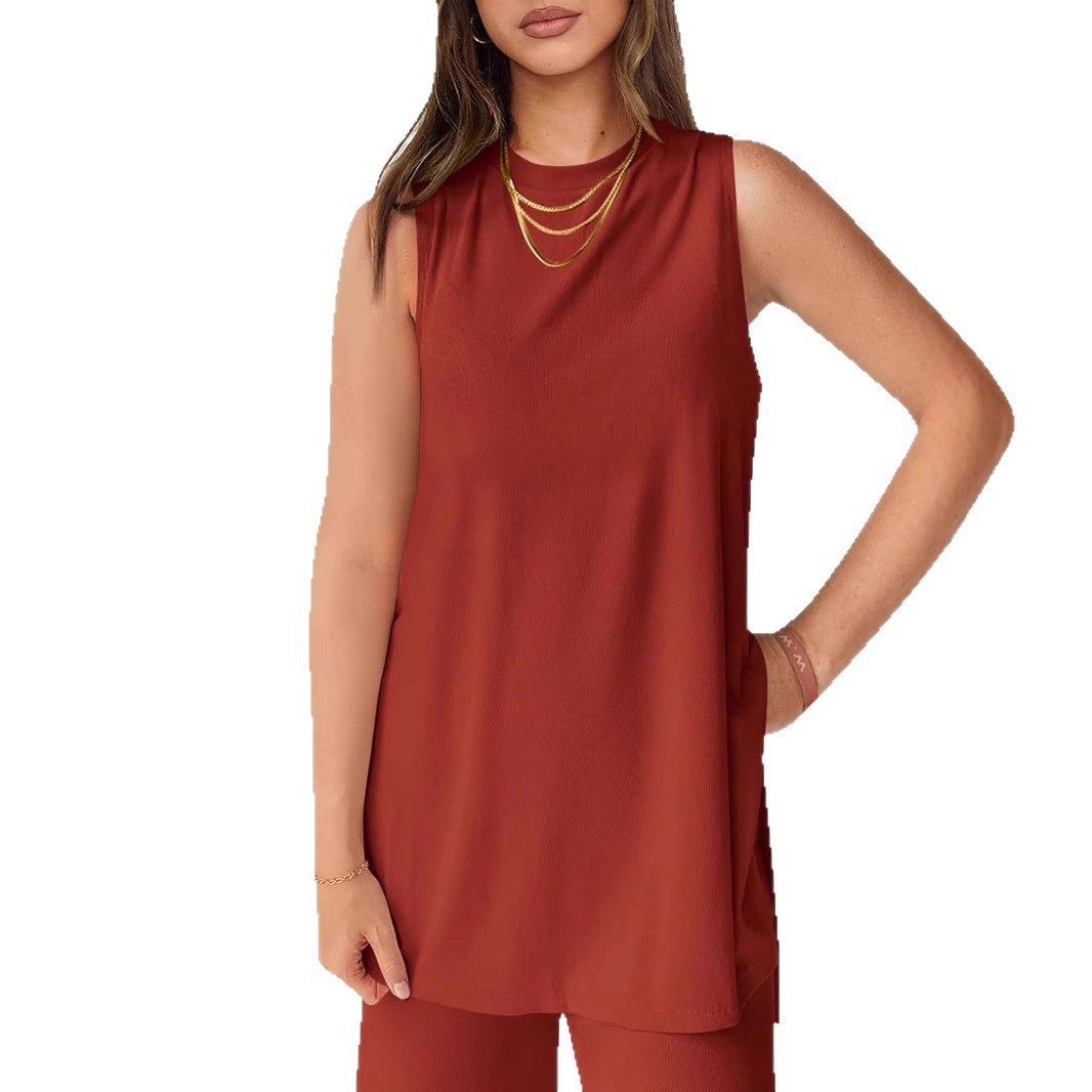 Damen Legere Oberteil und weite Hose Set R&B