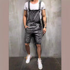 Herren Denim-Latzhose im modernen Used-Look