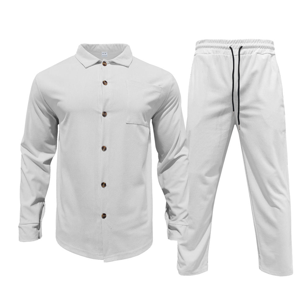 Herren lässiges Hemd und Freizeithose Set R&B