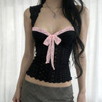 Damen Spitzen-Camisole mit dekorativem BindR&Band R&B