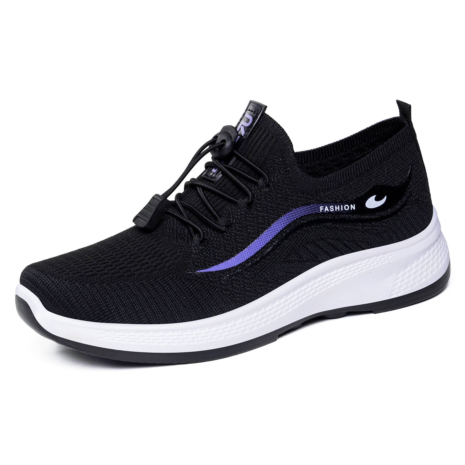 Damen Sportliche Freizeit-Sneaker mit elastischem Schnellschnürsystem und atmungsaktivem Obermaterial R&B