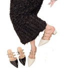Damen Elegante Sling-Pumps mit modischen Nieten-Details R&B