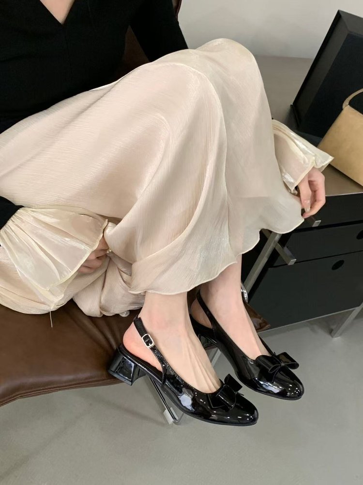 Damen elegante Sling-Pumps mit modischer Schleifenapplikation R&B