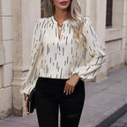 Damen Blusenshirt mit modischem Streifenmuster R&B