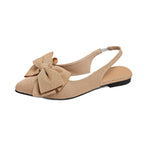 Damen Slip-On Sandaletten mit dekorativem Schleifen-Detail R&B