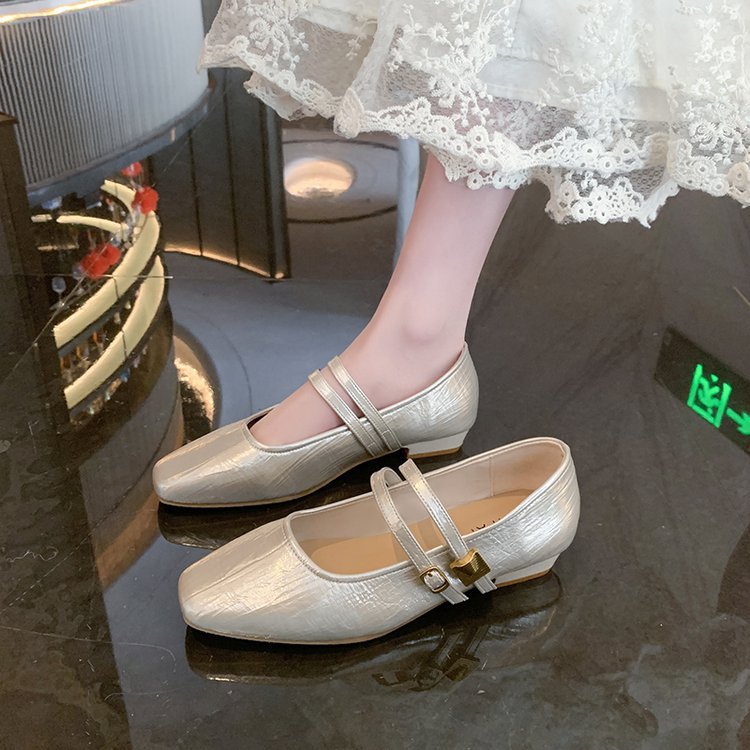 Damen elegante Ballerinas mit verstellbarem Riemen R&B