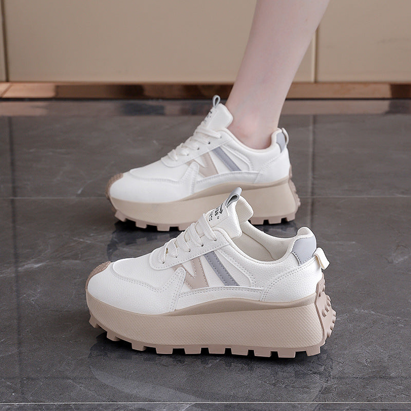Damen Chunky Sneakers mit eleganter Plateau-Sohle und modischem Design R&B