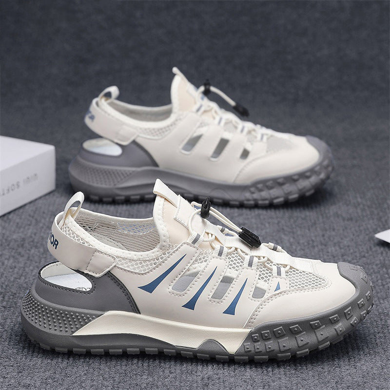 Herren Outdoor-Sandalen mit atmungsaktiven Mesh-Einsätzen und rutschfester Sohle R&B