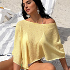 Damen lässige Strandbluse aus leichten Materialien mit weitem Schnitt R&B