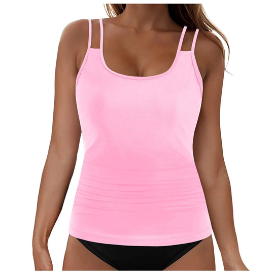 Damen Tankini-Oberteil mit modischem Rüschendesign R&B