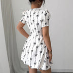 Damen Verspieltes Sommerkleid mit Rüschendetails und hochwertiger Baumwollmischung R&B