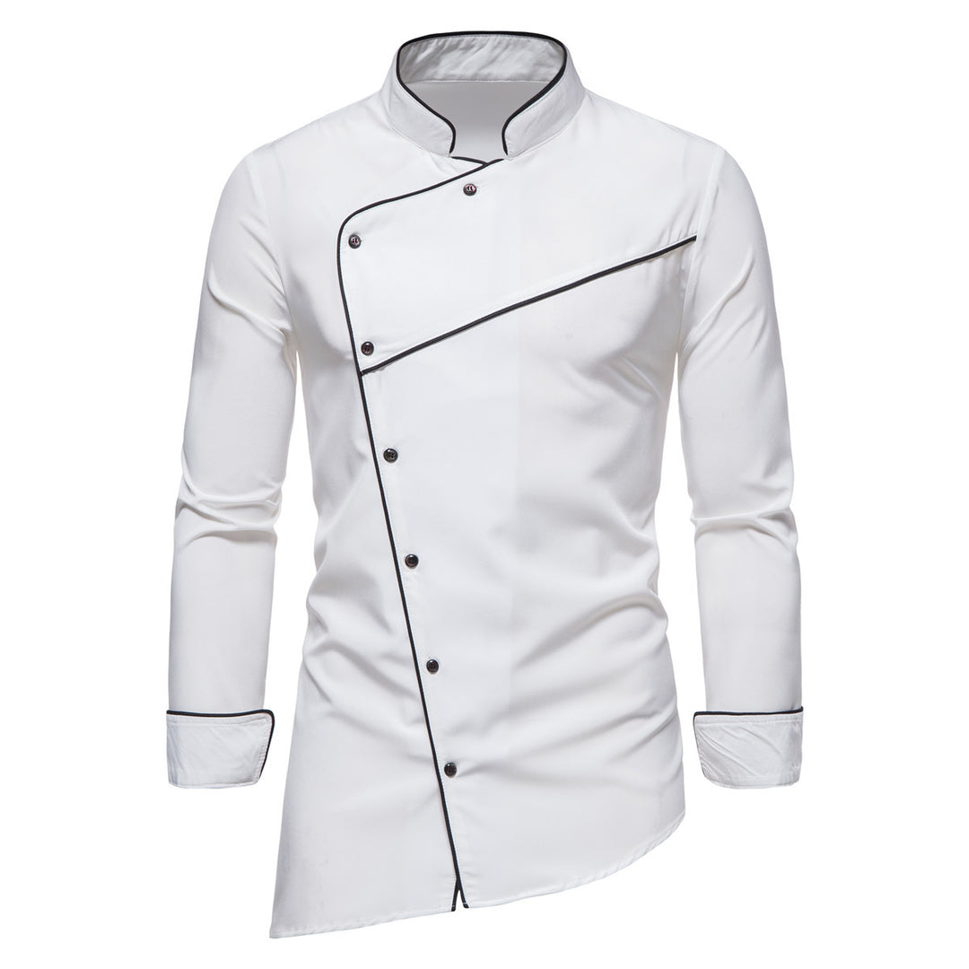 Herren Küchenjacke mit modernem Schnitt und elegantem Kragen R&B