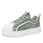 Damen Sportliche Sneakers mit atmungsaktiver Mesh-Oberfläche und voluminöser Sohle R&B