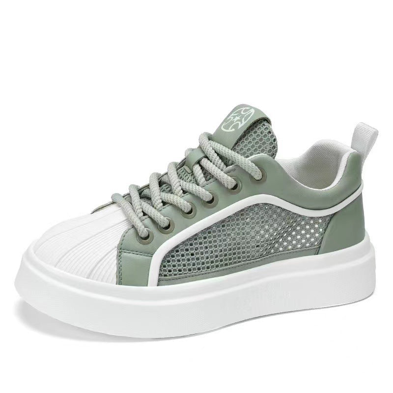 Damen Sportliche Sneakers mit atmungsaktiver Mesh-Oberfläche und voluminöser Sohle R&B