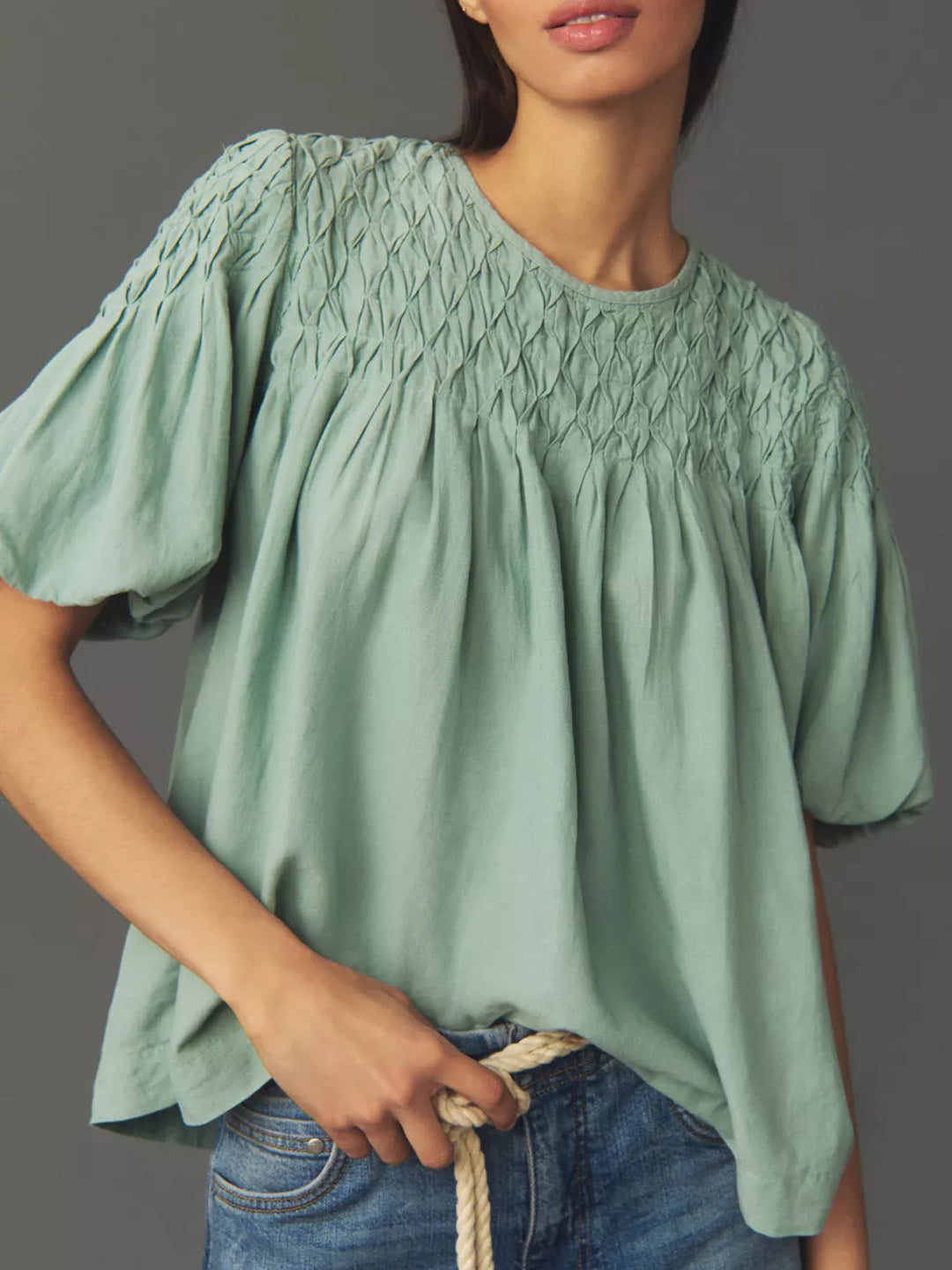 Damen Luftiges Oberteil mit raffinierten Rüschendetails R&B