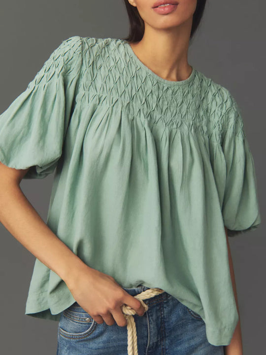 Damen Luftiges Oberteil mit raffinierten Rüschendetails R&B