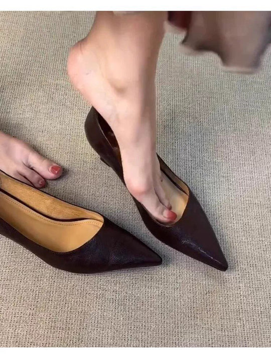 Damen elegante Pumps mit modischem Spitzendesign und bequemer Innensohle R&B