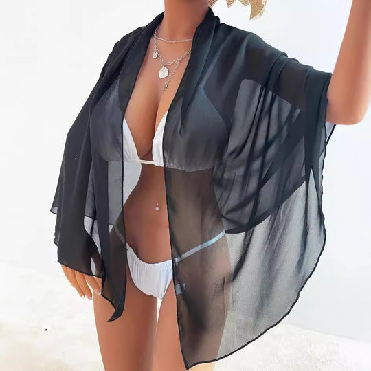 Damen eleganter beachy Sarong mit Binde-Detail R&B