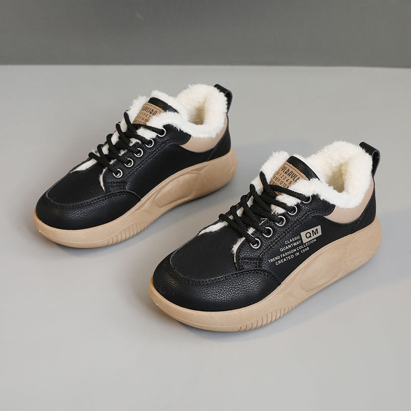 Damen warme Winter Sneakers mit weichem Fleece-Futter R&B
