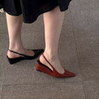 Damen elegante Slingback-Wedges R&B