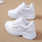Damen Sportliche Sneakers mit hohem Komfort und modischem Plateau-Heel R&B