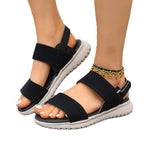 Damen Sportliche Sandalen mit verstellbaren Riemen und rutschfester Sohle R&B