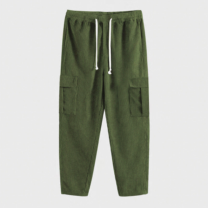 Herren Cargo-Hose im lässigen Schnitt mit elastischem Bund und praktischen Taschen R&B
