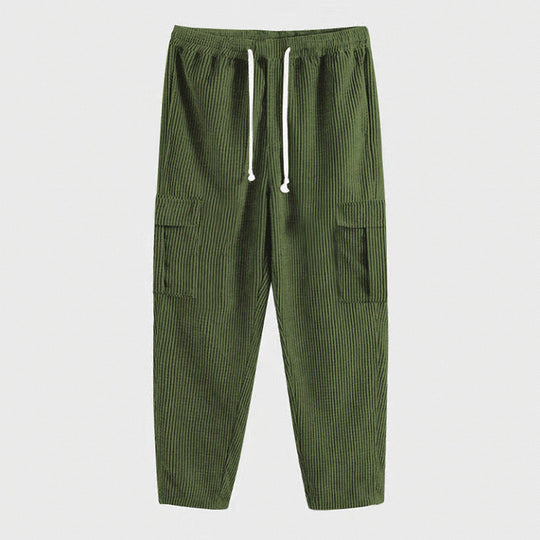 Herren Cargo-Hose im lässigen Schnitt mit elastischem Bund und praktischen Taschen R&B