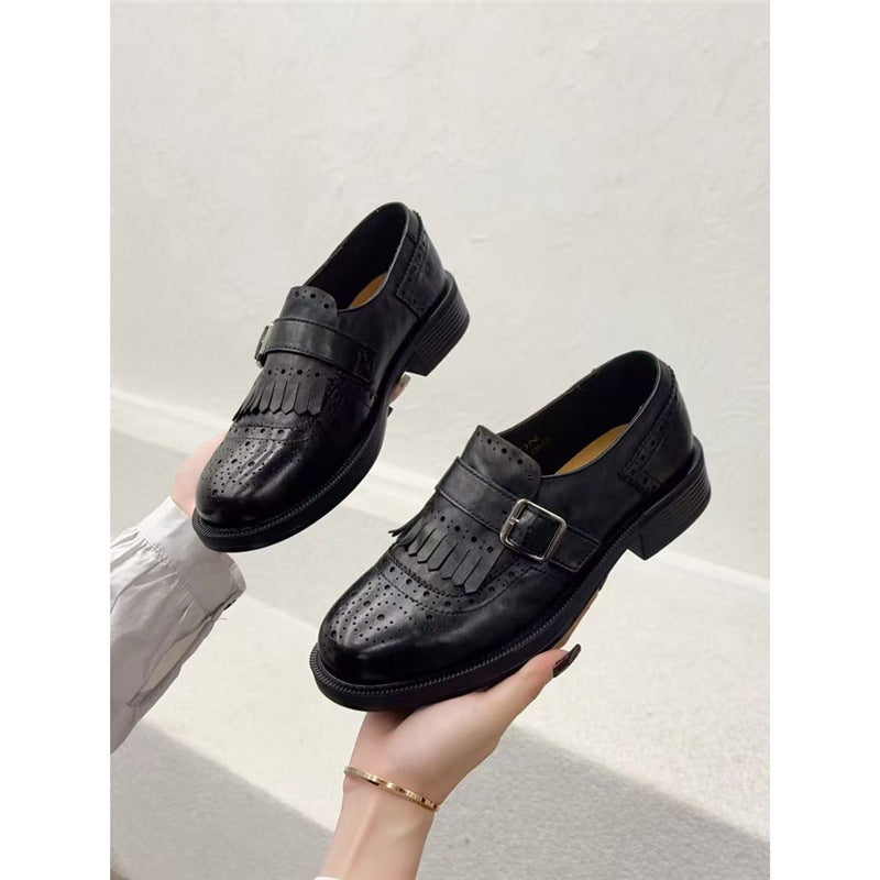 Damen Brogues mit verziertem Riemen R&B