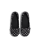 Damen Ballerinas mit punktiertem Design und zierlicher Schleifenapplikation R&B