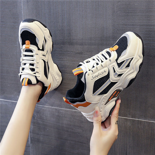 Damen Sportliche Sneakers mit dämpfender Laufsohle und atmungsaktivem Obermaterial R&B