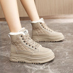 Damen warme gefütterte High-Top Sneakers R&B
