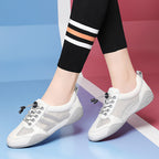 Damen Atmungsaktive Freizeitsneaker mit elastischem Schnürsystem und rutschfester Sohle R&B
