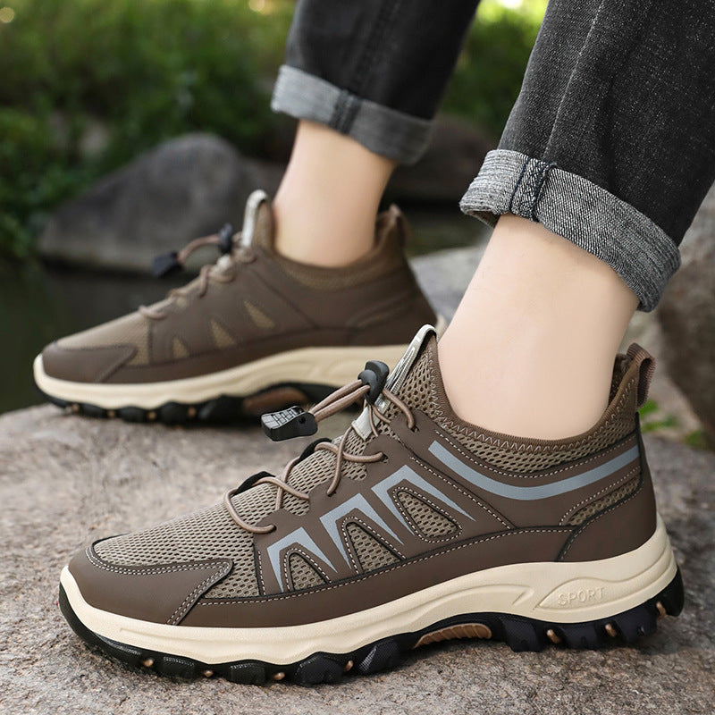 Damen Sportliche Trail-Sneaker mit atmungsaktivem Mesh-Obermaterial und rutschfester Sohle R&B