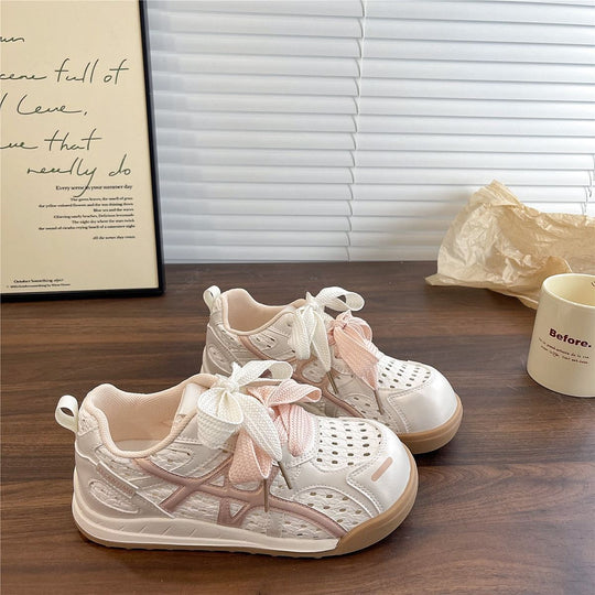 Damen Sportliche Freizeitsneaker mit atmungsaktiver Netz-Oberfläche und weicher Sohle R&B