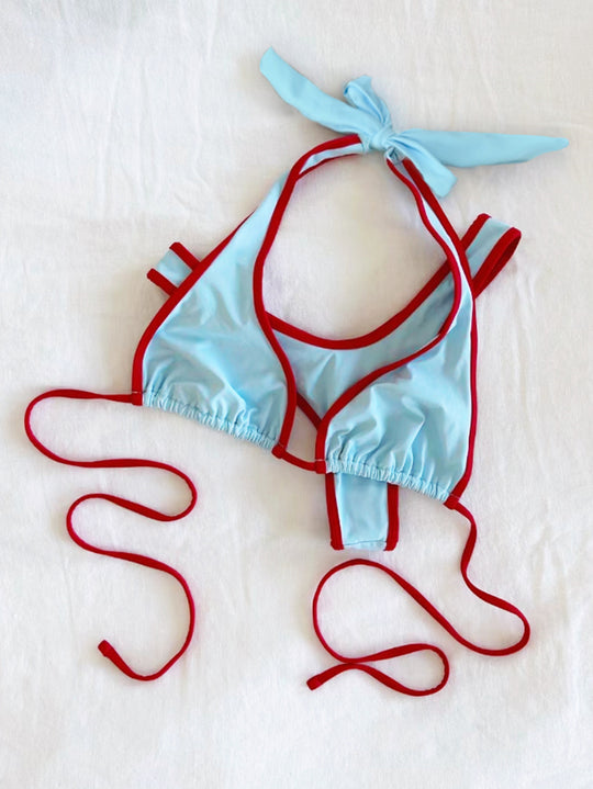 Damen Bikini-Oberteil mit verspieltem Krawatten-Design R&B