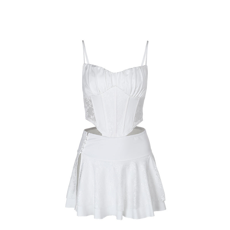 Damen Corsagenkleid mit filigranen Spitzenakzenten R&B
