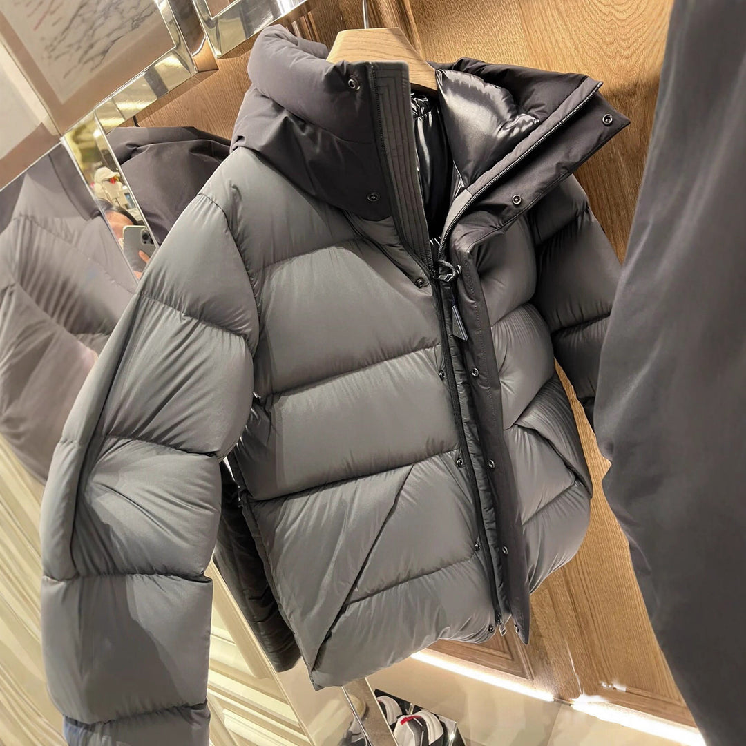 Damen Daunenjacke mit hohem Kragen und praktischen Reißverschlusstaschen R&B