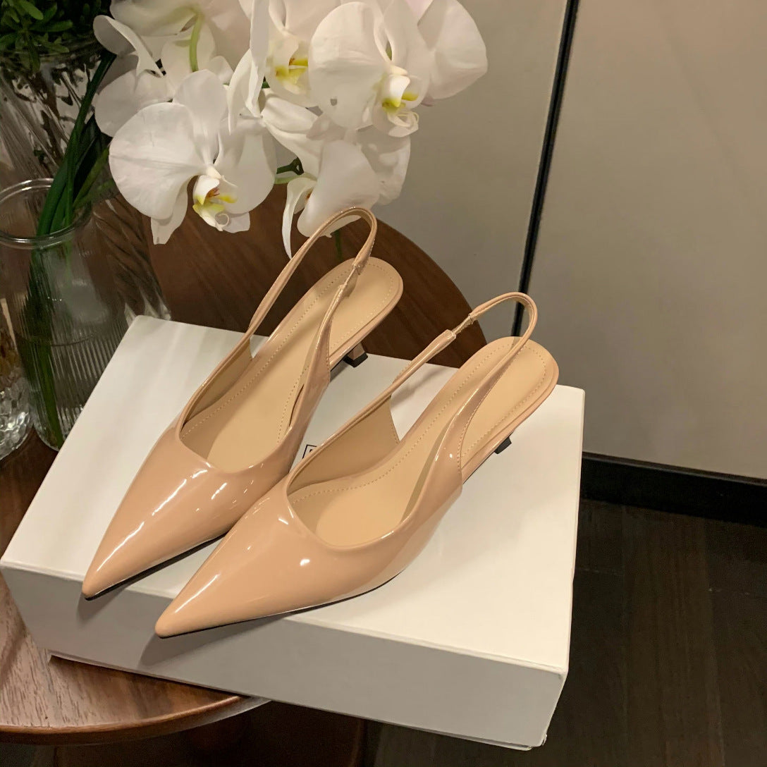 Damen Elegante Slingpumps mit Kegelabsatz